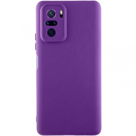 Чехол Silicone Cover Lakshmi Full Camera (AAA) для Xiaomi Redmi Note 10 / Note 10s / Poco M5s Фиолетовый / Amethyst