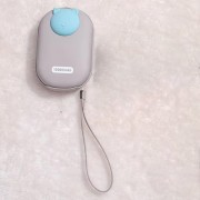 Портативний ЗП Power Bank GXZ-N705 2in1 з обігрівачем для рук 10000 mAh Gray / Cat
