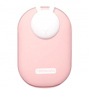 Портативний ЗП Power Bank GXZ-N705 2in1 з обігрівачем для рук 10000 mAh Pink / Rabbit