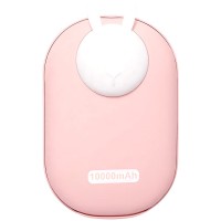Портативний ЗП Power Bank GXZ-N705 2in1 з обігрівачем для рук 10000 mAh Pink / Rabbit