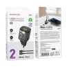Блок живлення Borofone BN17 Sunlight PD20W+QC3.0 (1USB-A/1C) + кабель Type-C to Lightning Transparent black