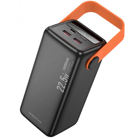 Портативное ЗУ Power Bank BOROFONE BJ66A Magnifico 22.5W+PD20W 50000 mAh Black - изображение 3