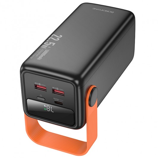 Портативное ЗУ Power Bank BOROFONE BJ66A Magnifico 22.5W+PD20W 50000 mAh Black - изображение 5