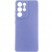 Чохол TPU GETMAN Liquid Silk Full Camera для Samsung Galaxy S21 Ultra Бузковий / Dasheen