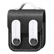 Кожаный футляр Briefcase для наушников AirPods 1/2 Black / White