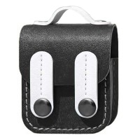 Шкіряний футляр Briefcase для навушників AirPods 1/2 Black / White