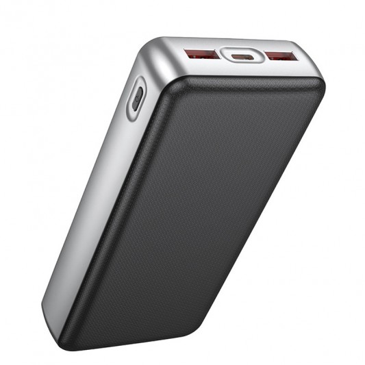 Портативний ЗП Power Bank BOROFONE BJ75A Foinse 22.5W+PD20W with display 20000 mAh Silver - зображення 4 