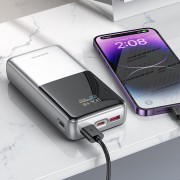 Портативний ЗП Power Bank BOROFONE BJ75A Foinse 22.5W+PD20W with display 20000 mAh Silver