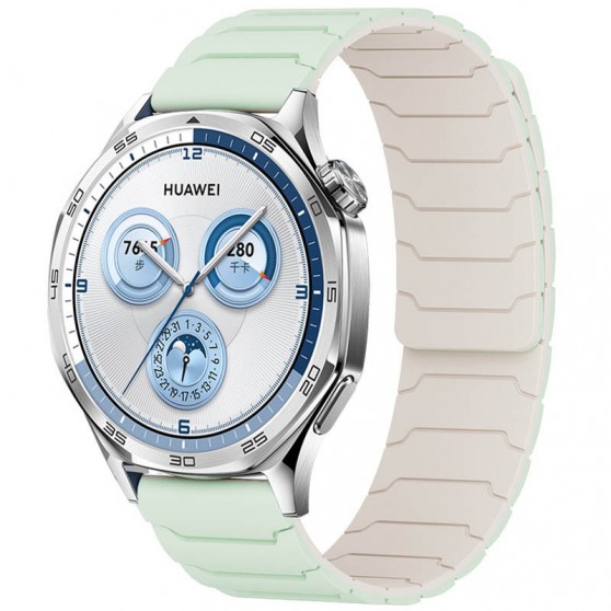 Ремешок Dual-color Magnetic для Smart Watch 22mm Mint Green / Starlight