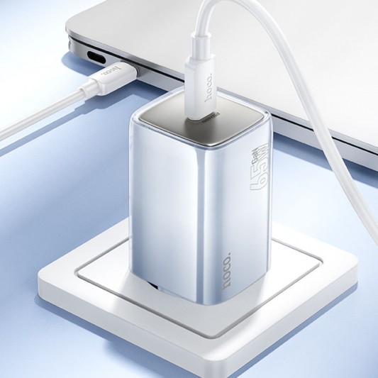 СЗУ Hoco N48 Glorious PD65W (1USB-C) Blue - изображение 4