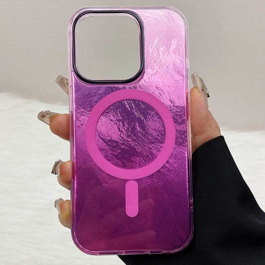Чохол TPU Shiny Mountain (MagFit) для Apple iPhone 12 Pro Max (6.7") Pink - зображення 1 
