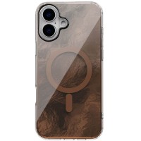 Чохол TPU Shiny Mountain (MagFit) для Apple iPhone 16 (6.1") Chocolate