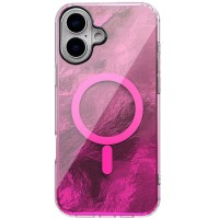 Чохол TPU Shiny Mountain (MagFit) для Apple iPhone 16 (6.1") Pink