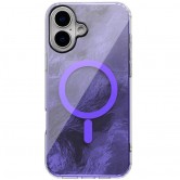 Чехол TPU Shiny Mountain (MagFit) для Apple iPhone 16 (6.1 дюйма) Purple