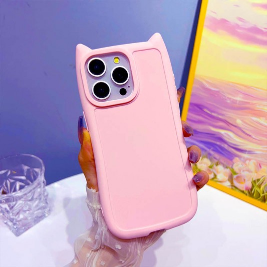 Чохол TPU GETMAN Cat with straps для Apple iPhone 13 Pro (6.1") Pink - зображення 6 