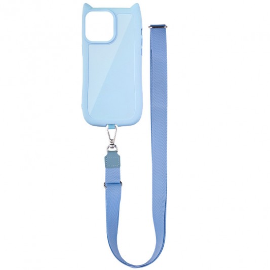 Чохол TPU GETMAN Cat with straps для Apple iPhone 13 Pro (6.1") Blue