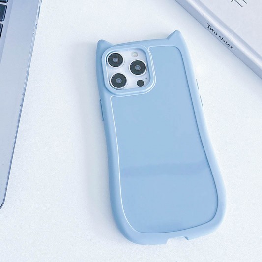 Чохол TPU GETMAN Cat with straps для Apple iPhone 13 Pro (6.1") Blue - зображення 4 