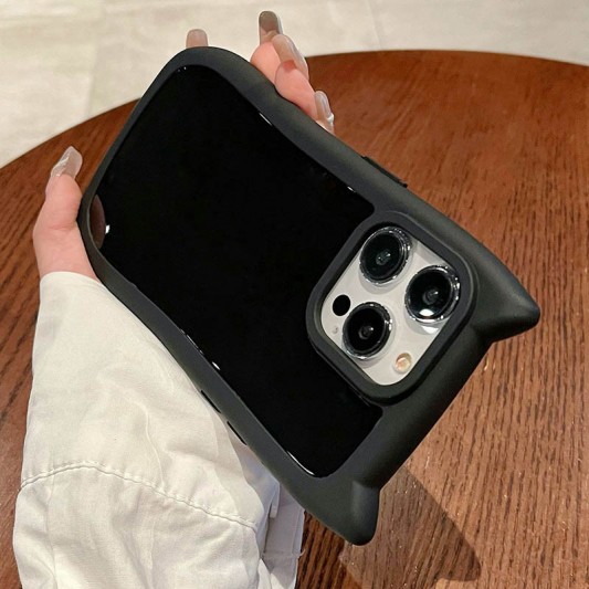Чохол TPU GETMAN Cat with straps для Apple iPhone 13 Pro (6.1") Black - зображення 6 