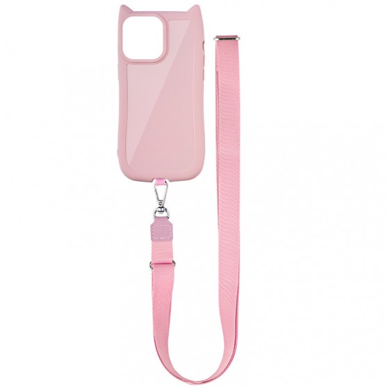 Чехол TPU GETMAN Cat with straps для Apple iPhone 13 Pro Max (6.7") Pink