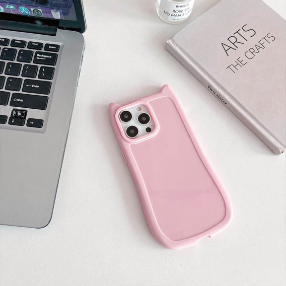 Чохол TPU GETMAN Cat with straps для Apple iPhone 13 Pro Max (6.7") Pink