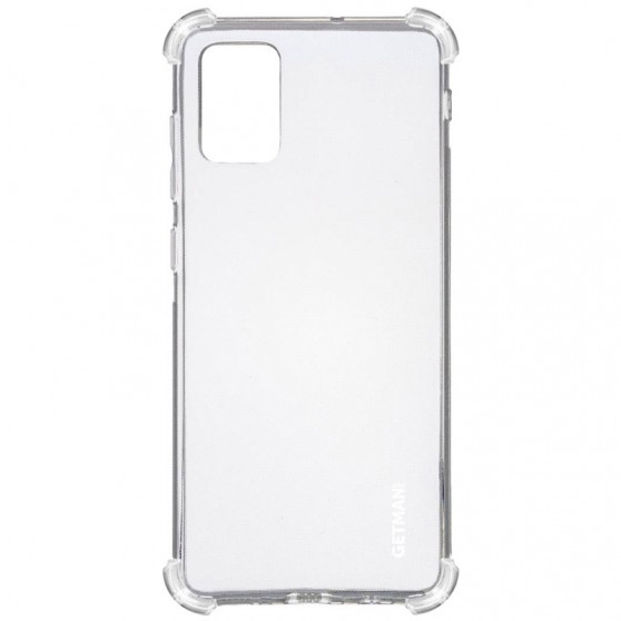 TPU чохол GETMAN Ease logo посилені кути для Samsung Galaxy A51 Безбарвний (прозорий)