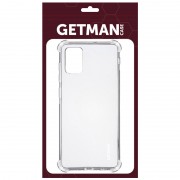 TPU чохол GETMAN Ease logo посилені кути для Samsung Galaxy A51 Безбарвний (прозорий)
