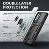 Ударопрочный чехол Camshield Serge Ring для Samsung Galaxy A72 4G / A72 5G Зеленый