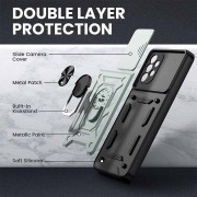 Ударопрочный чехол Camshield Serge Ring для Samsung Galaxy A72 4G / A72 5G Зеленый