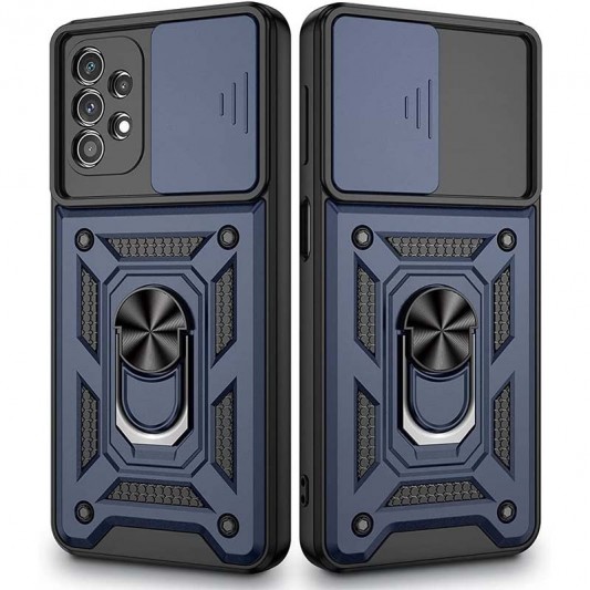 Ударопрочный чехол Camshield Serge Ring для Samsung Galaxy A72 4G / A72 5G Синий - изображение 1