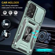 Ударостійкий чохол Camshield Army Ring для Samsung Galaxy A53 5G Зелений / Light Green