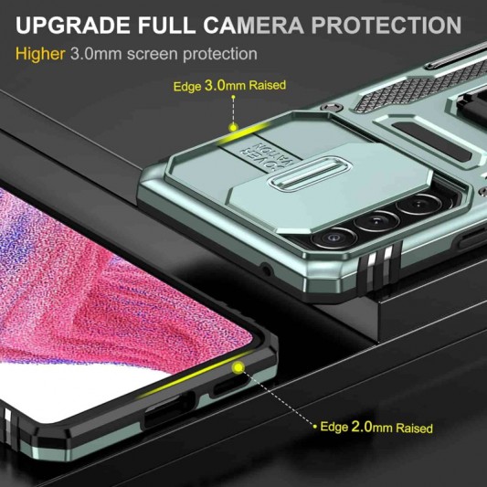 Ударостійкий чохол Camshield Army Ring для Samsung Galaxy A53 5G Зелений / Light Green - зображення 5 