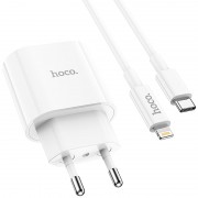 СЗУ Hoco C94A Metro PD20W (1USB-C) + кабель Type-C to Lightning White