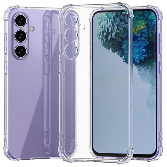 TPU чехол GETMAN Ease logo усиленные углы Full Camera для Samsung Galaxy S23 FE Бесцветный (прозрачный)