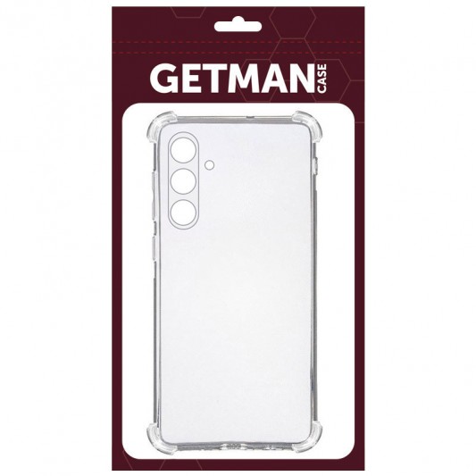 TPU чехол GETMAN Ease logo усиленные углы Full Camera для Samsung Galaxy S23 FE Бесцветный (прозрачный) - изображение 2