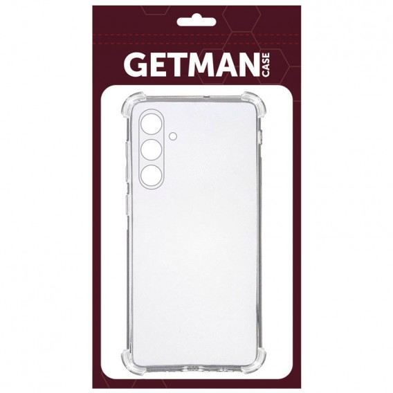 TPU чохол GETMAN Ease logo посилені кути Full Camera для Samsung Galaxy S23 FE Безбарвний (прозорий)