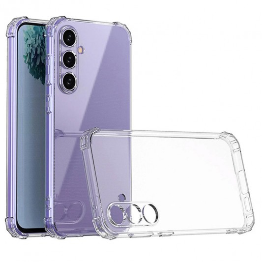 TPU чехол GETMAN Ease logo усиленные углы Full Camera для Samsung Galaxy S23 FE Бесцветный (прозрачный) - изображение 4