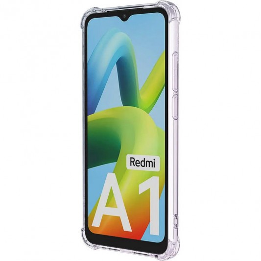 TPU чохол GETMAN Ease logo посилені кути Full Camera для Xiaomi Redmi A1 / A2 Безбарвний (прозорий) - зображення 1 