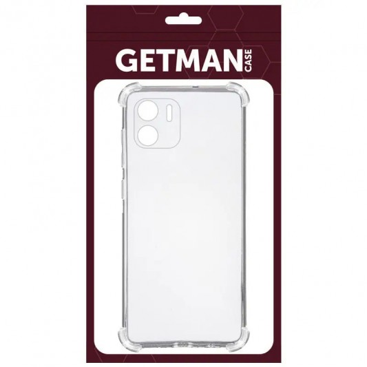 TPU чохол GETMAN Ease logo посилені кути Full Camera для Xiaomi Redmi A1 / A2 Безбарвний (прозорий) - зображення 5 