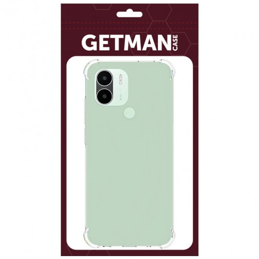TPU чохол GETMAN Ease logo посилені кути Full Camera для Xiaomi Redmi A1+ / Poco C50 / A2+ Безбарвний (прозорий) - зображення 5 