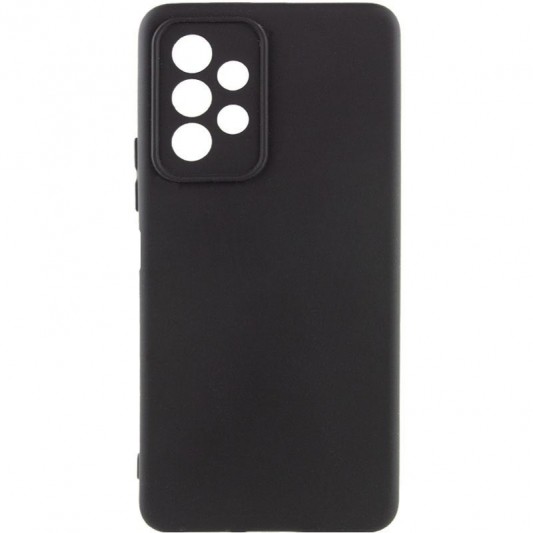 Чехол Silicone Cover Lakshmi Full Camera (AA) для Samsung Galaxy A23 4G Черный / Black