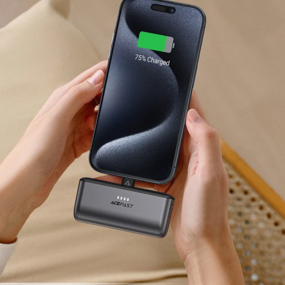 Портативний ЗП Power Bank Acefast M9 PD20W 5000 mAh Black - зображення 4 