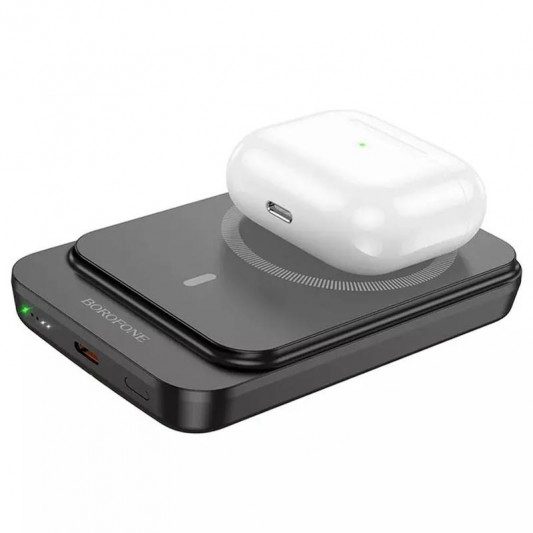 Портативний ЗП Power Bank BOROFONE BJ63A Nimble PD20W з БЗП 10000 mAh Black - зображення 1 
