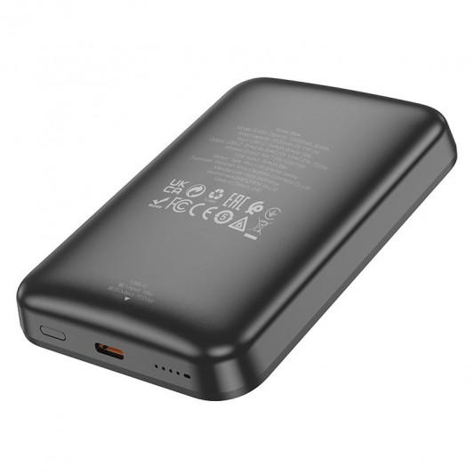 Портативний ЗП Power Bank BOROFONE BJ63A Nimble PD20W з БЗП 10000 mAh Black - зображення 3 