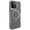 TPU+PC чохол Metal Buttons with MagSafe Carbon Ring для Apple iPhone 15 Pro (6.1") Сірий