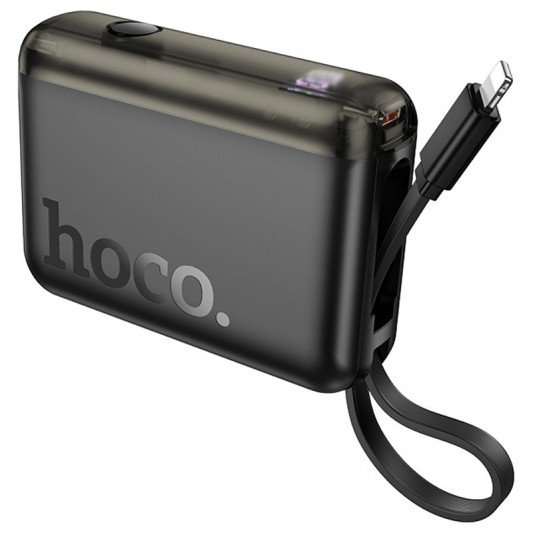 Портативний ЗП Power Bank Hoco J139 Hero 22.5W+PD20W + Lightning 10000 mAh Black - зображення 1 