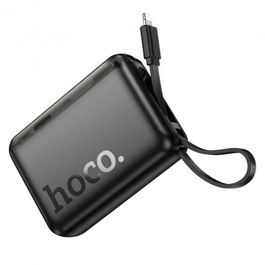 Портативний ЗП Power Bank Hoco J139 Hero 22.5W+PD20W + Lightning 10000 mAh Black - зображення 2 