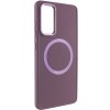 TPU чехол Bonbon Metal Style with MagSafe для Samsung Galaxy A52 4G / A52 5G / A52s Бордовый / Plum
