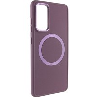 TPU чехол Bonbon Metal Style with MagSafe для Samsung Galaxy A52 4G / A52 5G / A52s Бордовый / Plum