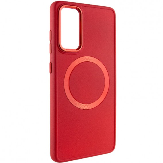 TPU чехол Bonbon Metal Style with MagSafe для Samsung Galaxy A52 4G / A52 5G / A52s Красный / Red