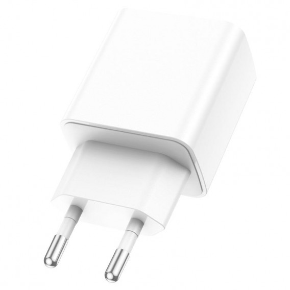 Блок живлення Borofone BA66A QC3.0 (1USB-A) White